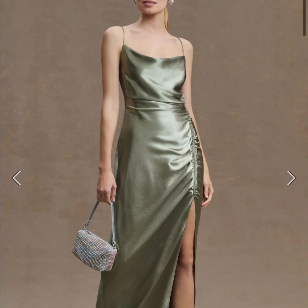 Strapped Metallic Dress